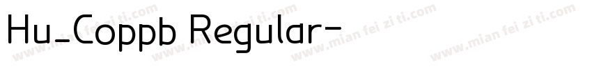 Hu_Coppb Regular字体转换